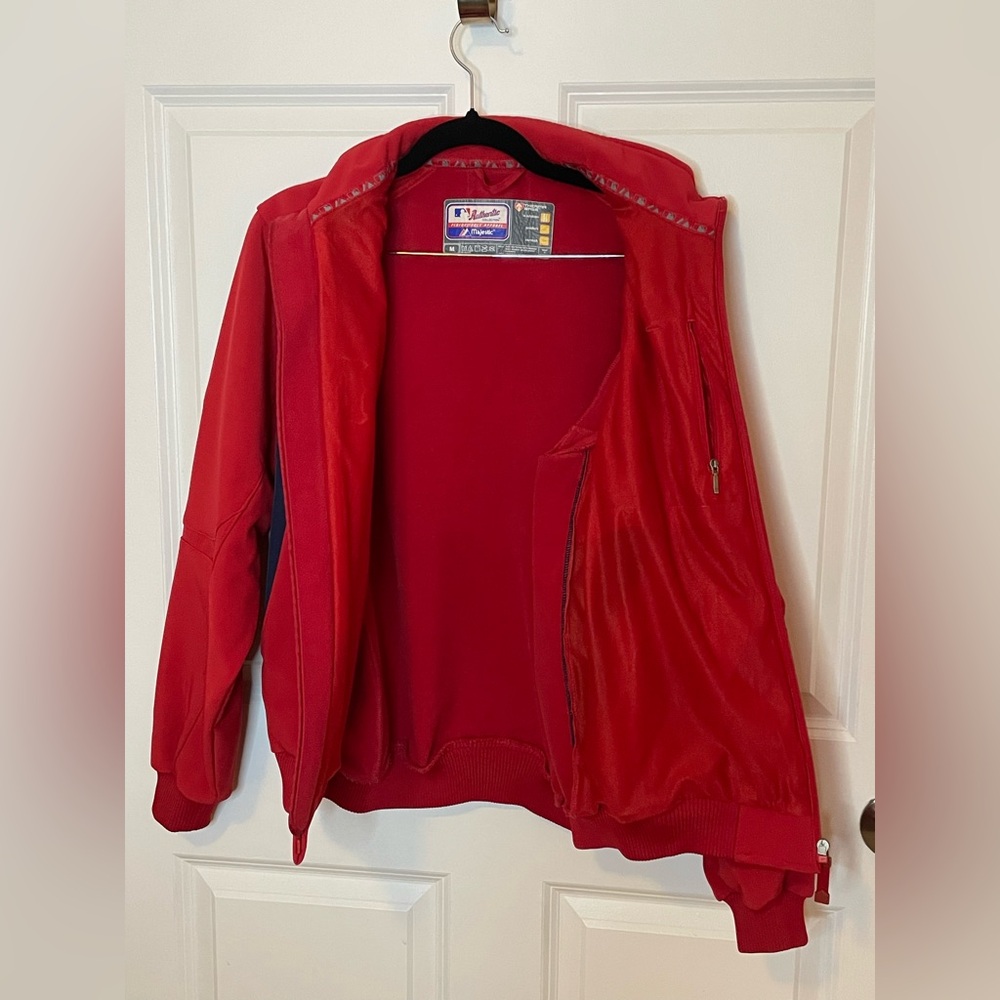 Y2K Boston Red Sox Majestic MLB Authentic Therma Base Full Zip Jacket M - Picture 6 of 10